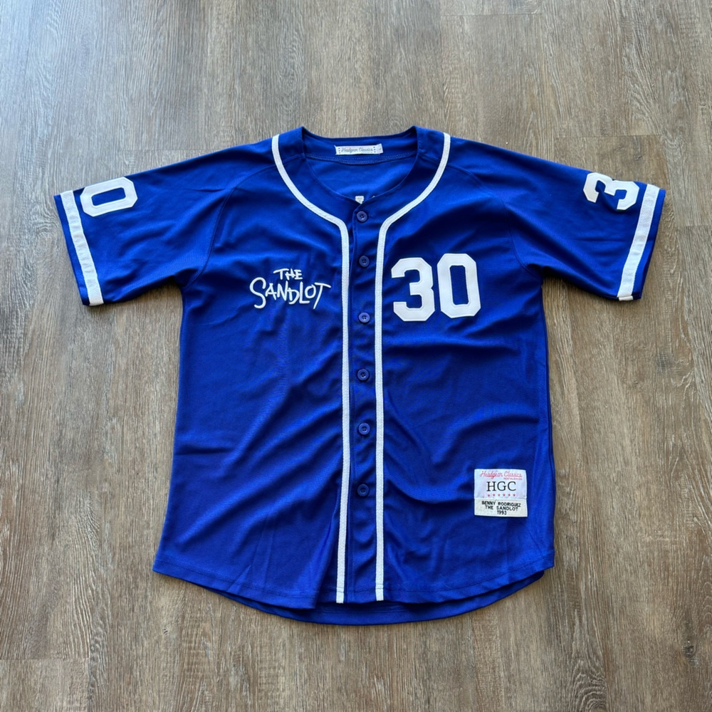 Headgear Classics Sandlot Benny The Jet Rodriguez Jersey Men’s Size L Blue